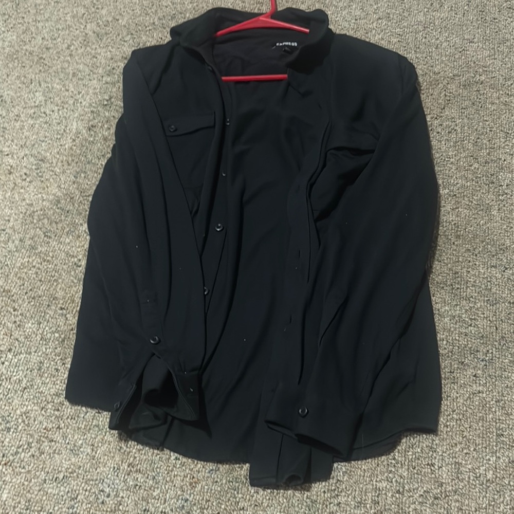 Black Button-Up Shirt